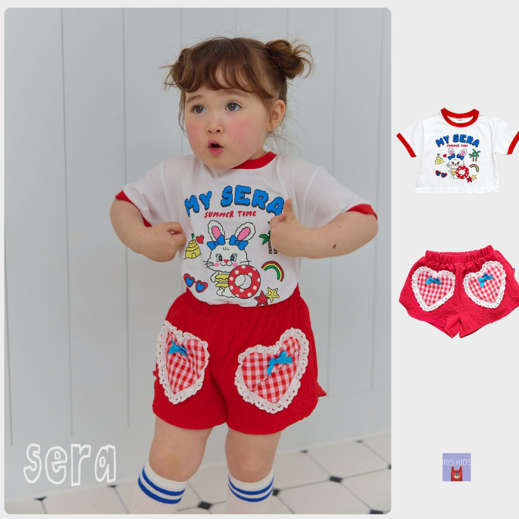IRIS KIDS Rabbit Print Set — kids top and shorts set, product photo 1 of 10