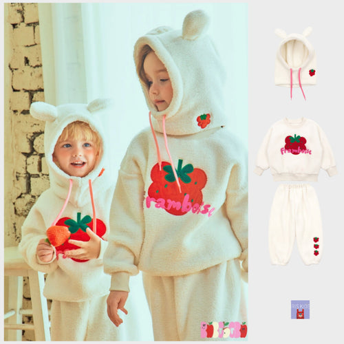 IRIS KIDS Strawbear Training Set — kids top, pants and rabbit hat set, product photo 1 of 11