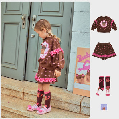 IRIS KIDS Little Cat Set — kids shirt, skirt and socks set, product photo 1 of 11