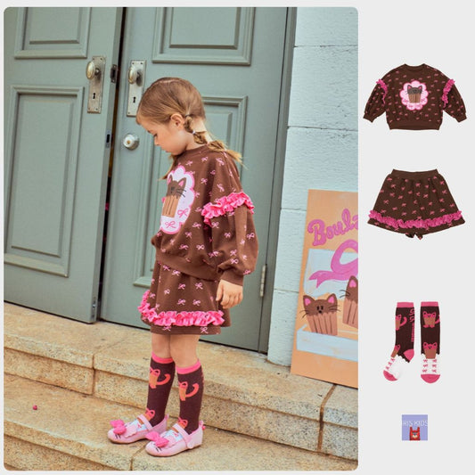 IRIS KIDS Little Cat Set — kids shirt, skirt and socks set, product photo 1 of 11