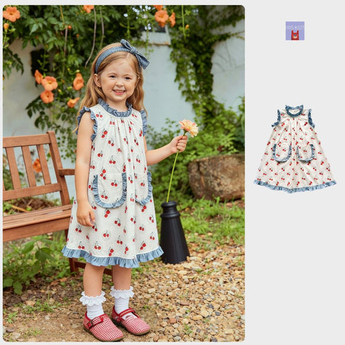 IRIS KIDS Cherry Cute Dress — girls cherry-print dress, product photo 1 of 9