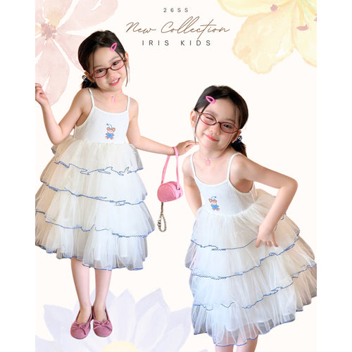 IRIS KIDS Sugar Cloud Dress — girls layered tulle dress, product photo 1 of 10