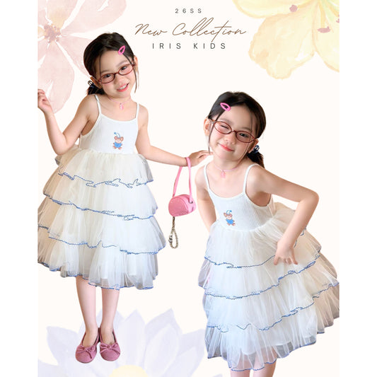 IRIS KIDS Sugar Cloud Dress — girls layered tulle dress, product photo 1 of 10